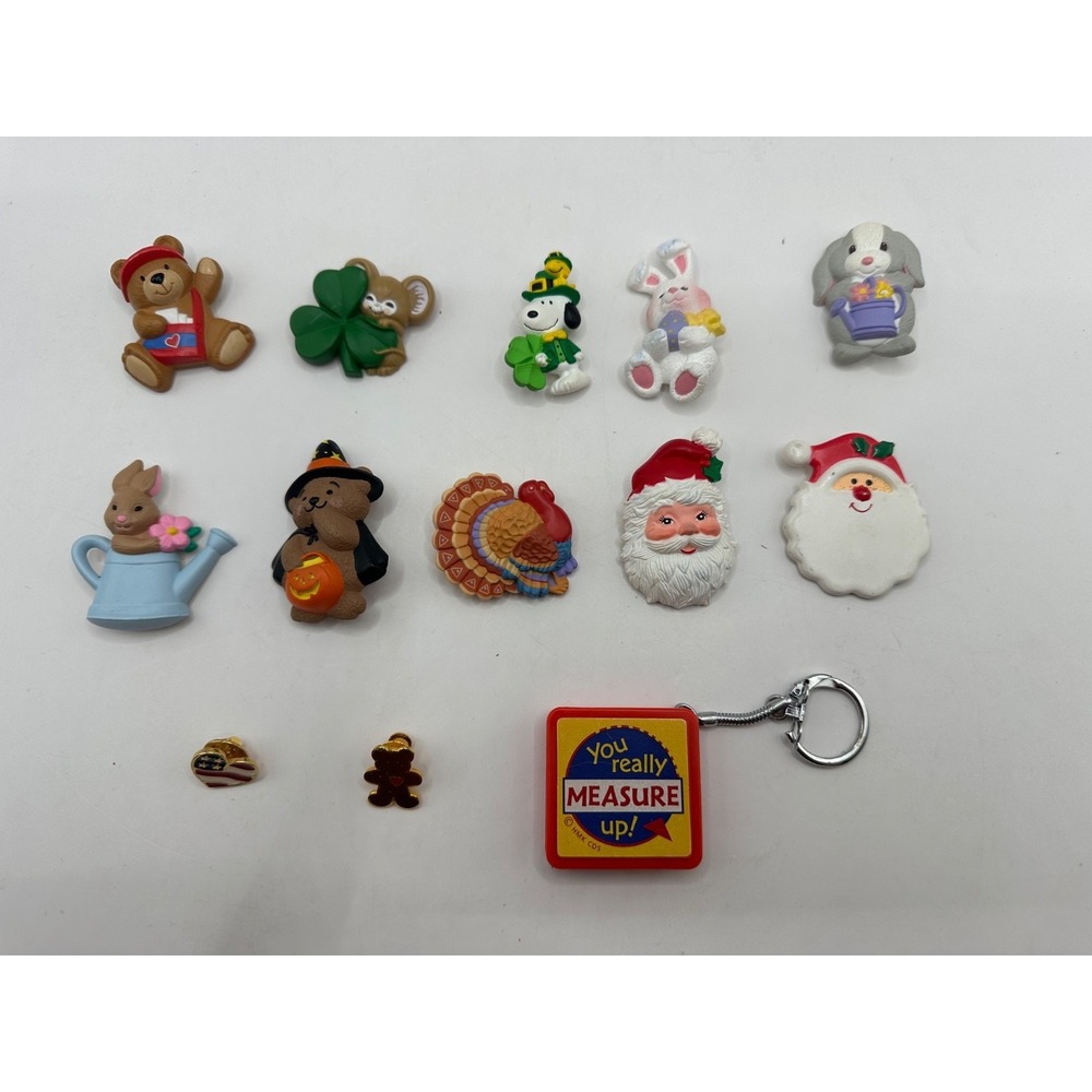 Lot of 10+ Vintage Hallmark Holiday Seasonal Pins Brooches Christmas Halloween‎